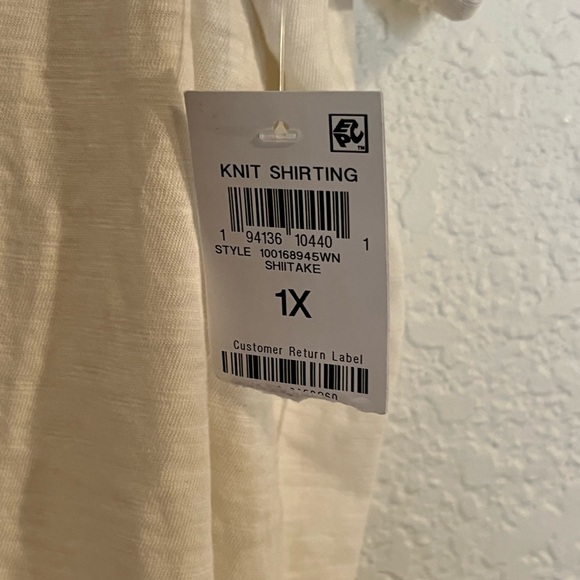 NWT Style&Co boho balloon sleeve embroidered lightweight peasant top Gypsy Cotto - Picture 6 of 7